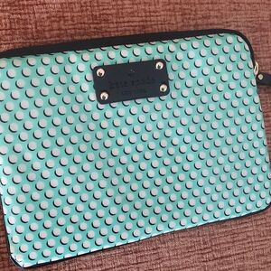 Kate Spade Teal and Black Dot Sleeve